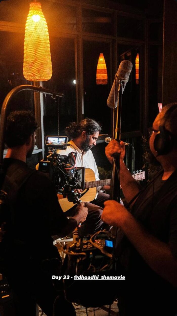 Filming a session in a warm room